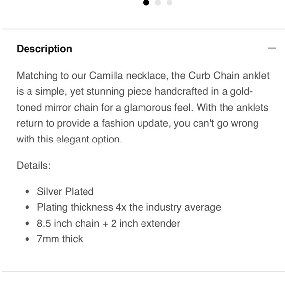 DRAE Silver Anklet - Picture 5 of 5